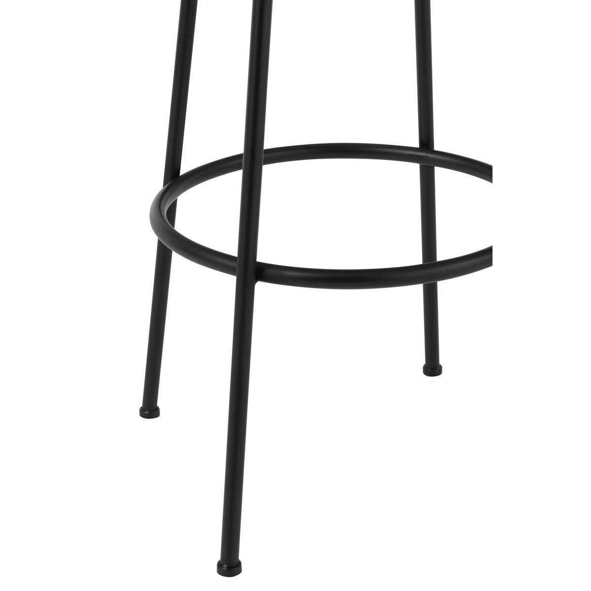 Détail de la chaise de bar Neo J-Line, accent sur le design industriel