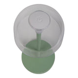 Lampe de table de batterie à LED à 2 sets "gomba" pour l'extérieur et à l'intérieur, en métal et en plastique à la menthe, 18,5 cm de haut