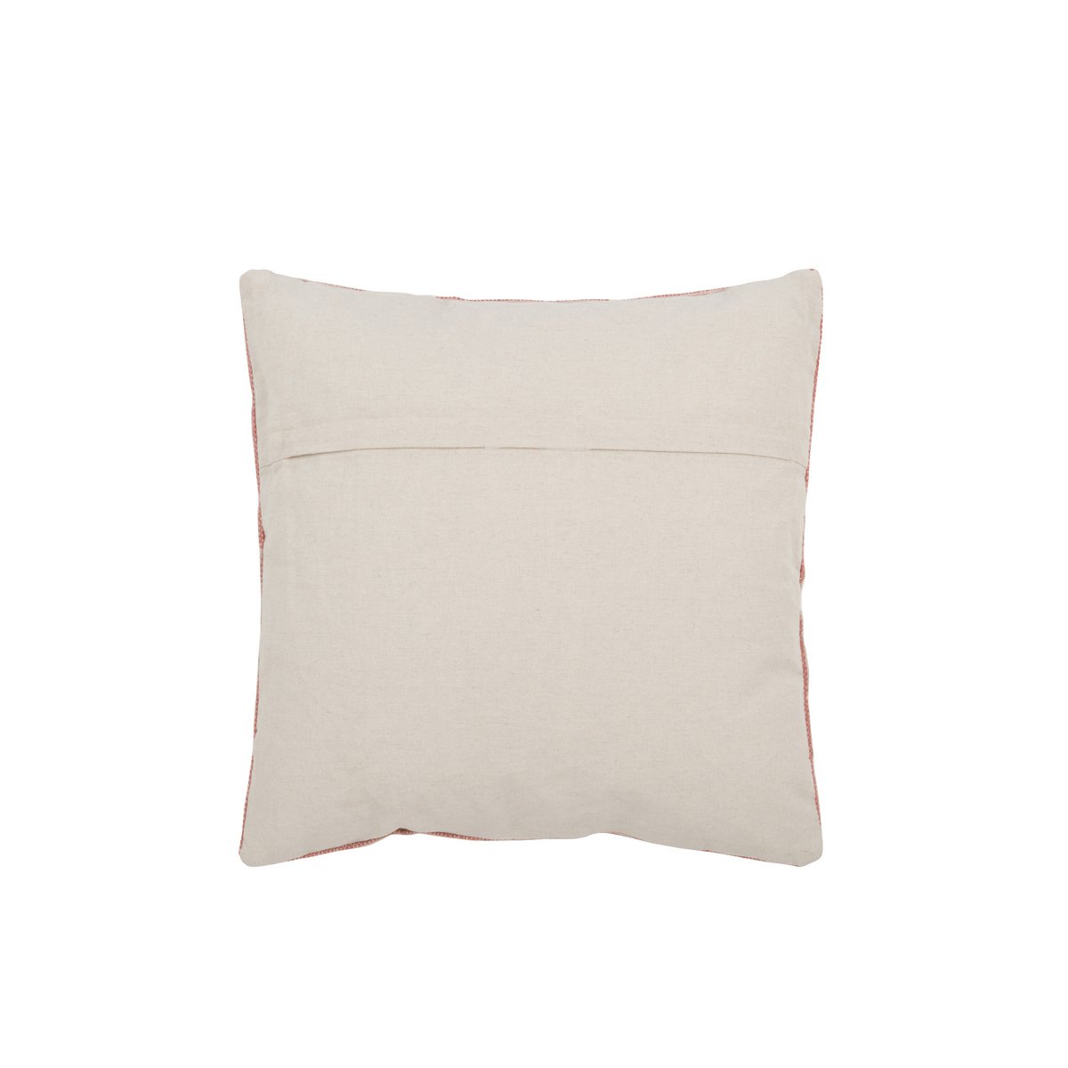 Coussin J-Line Diamants et Flèches en coton pêche/rose, vue avant