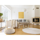 Table d'appoint 56 x 47 cm table basse de table de salon bon cadre en métal noir - blanc blanc