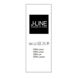 Rideau J-Line Voile bleu-gris en coton et lin, détail du tissu