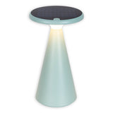 Lampe de table de batterie solaire "Palu" pour l'extérieur et à l'intérieur, en plastique en vert, 20 cm de haut