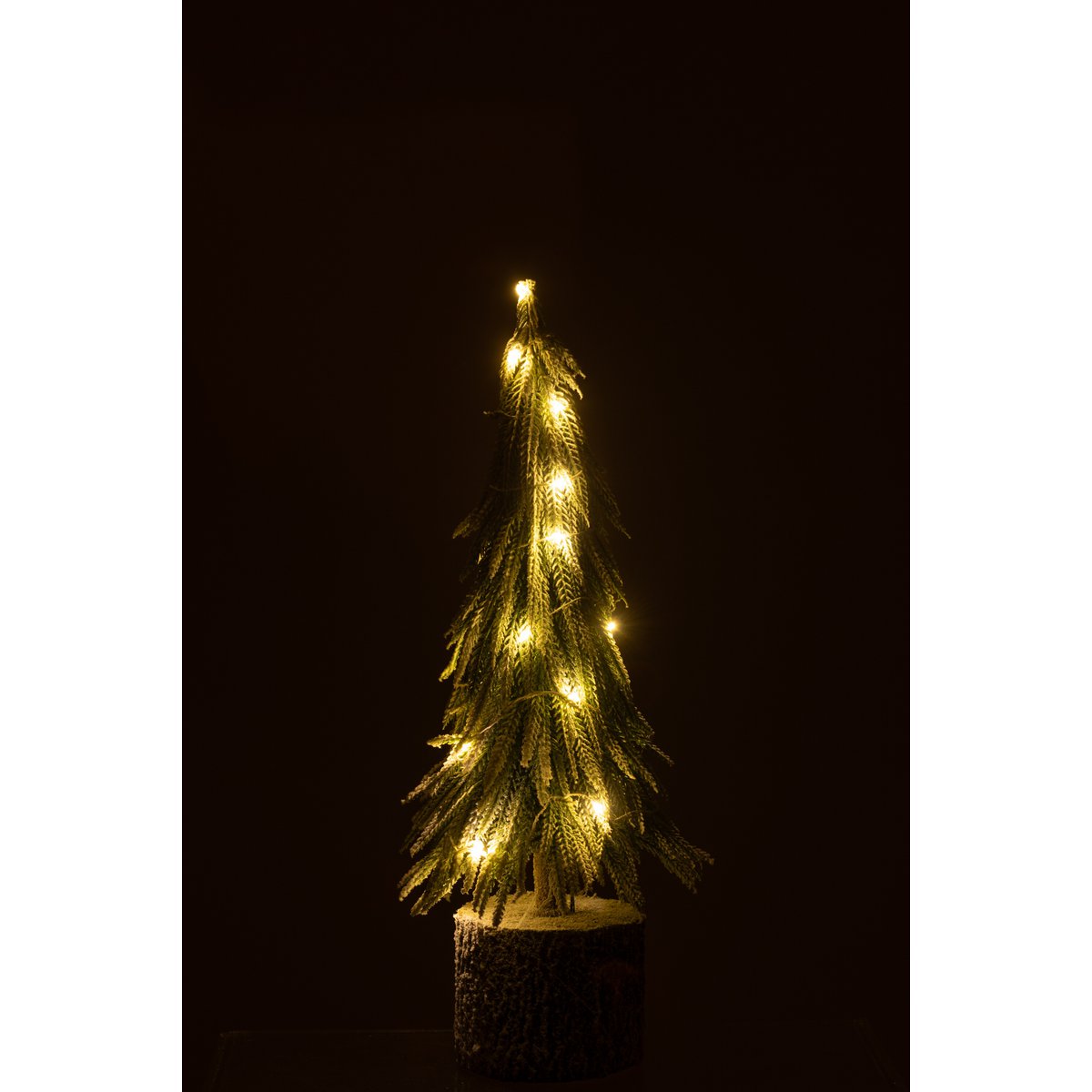 Détail des lumières LED du sapin de Noël J-Line