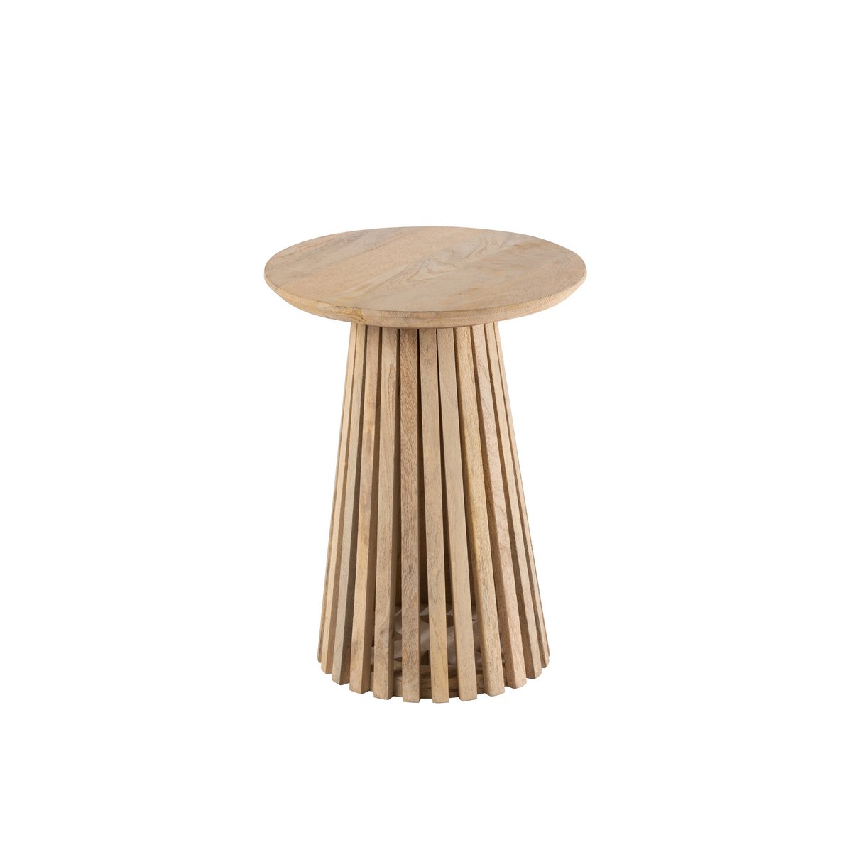 Table J-Line Vincent en bois naturel vue de face