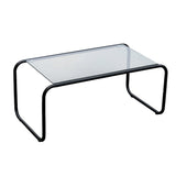 Table basse Ventana en verre et fer, design minimaliste