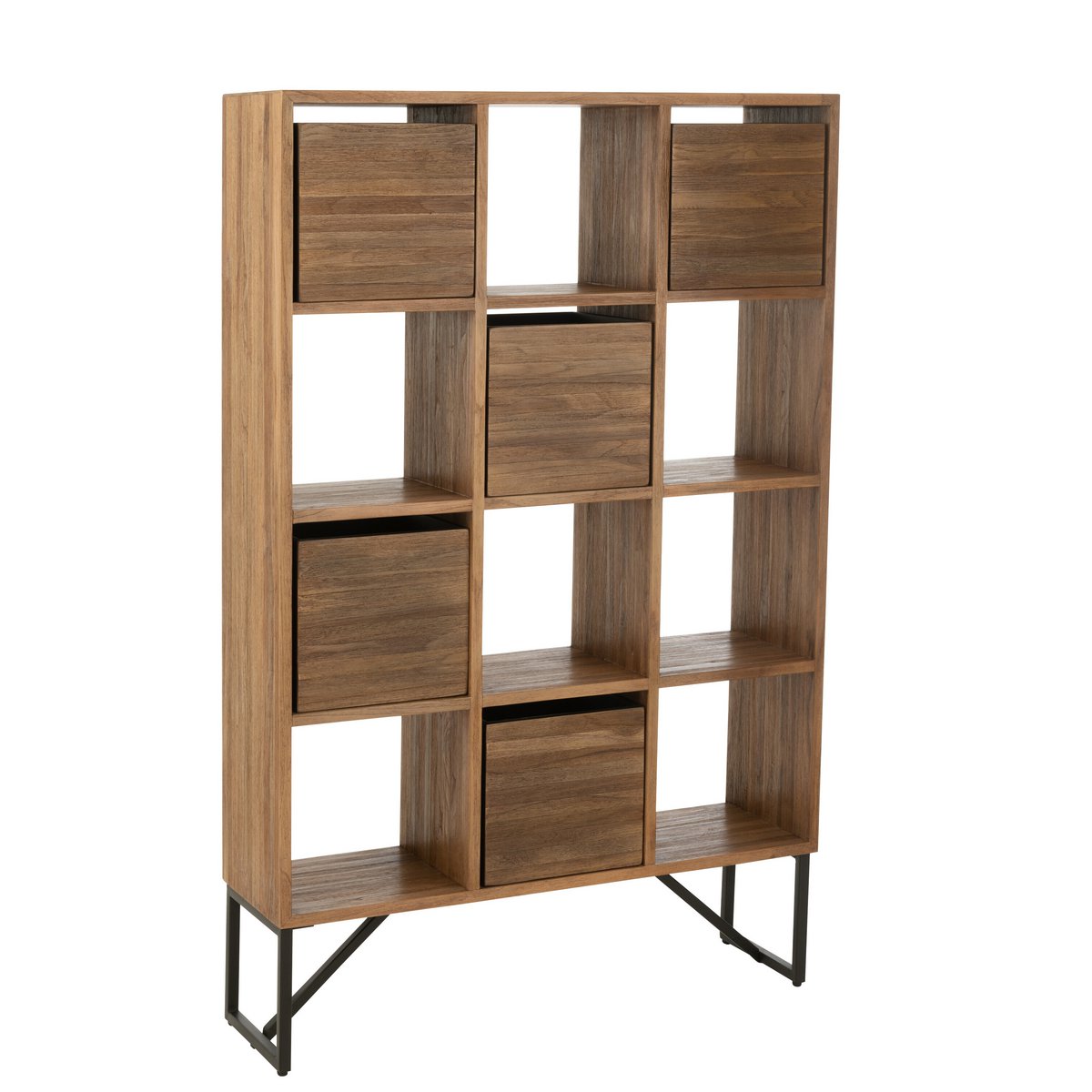 Détail du teck recyclé de l'armoire J-Line.