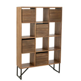 Détail du teck recyclé de l'armoire J-Line.