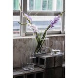 Vase en verre au design innovant avec une touche constructiviste, verre transparent FUSION 20
