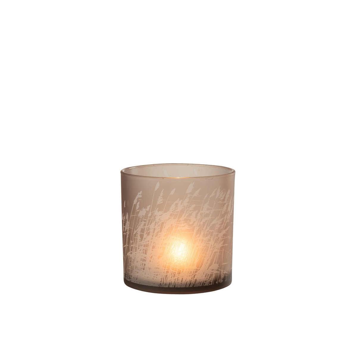 Lanterne J-Line en verre beige, vue latérale montrant la structure
