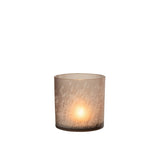 Lanterne J-Line en verre beige, vue latérale montrant la structure