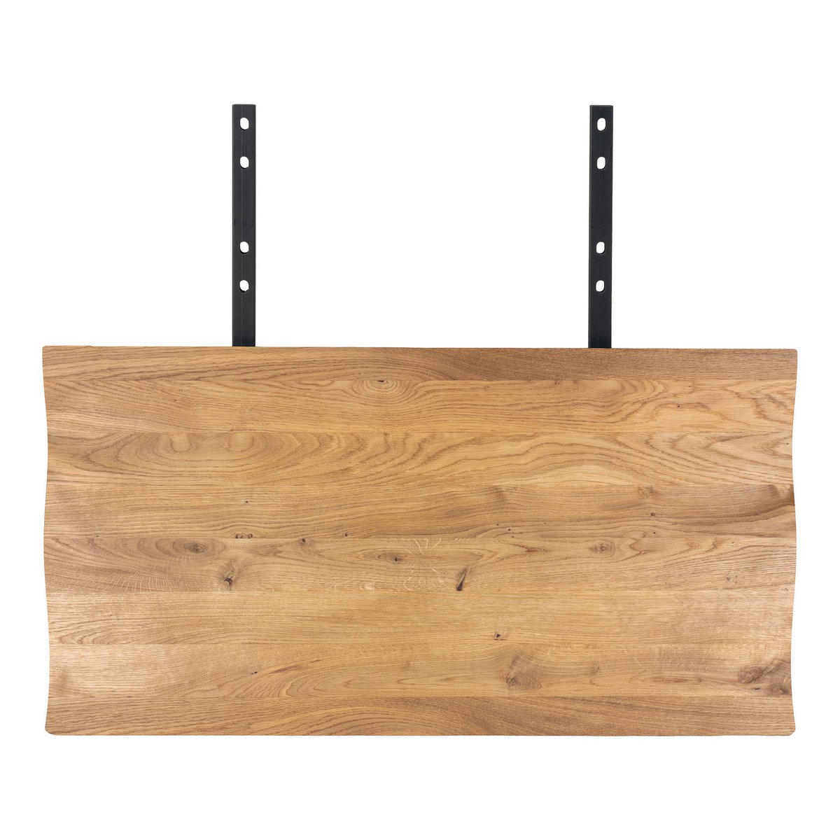 Plaques d'extension pour table Toulon en chêne naturel avec bord ondulé