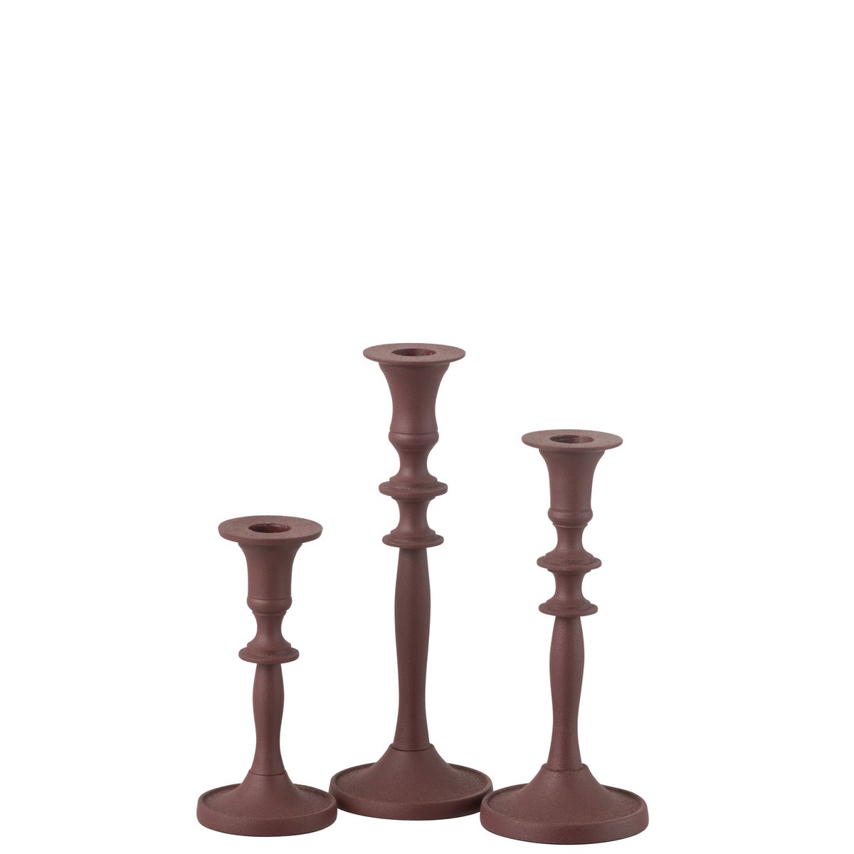 Bougeoirs J-Line sur une table décorée