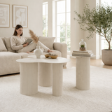 Table d'appoint Lux Blanc cassé