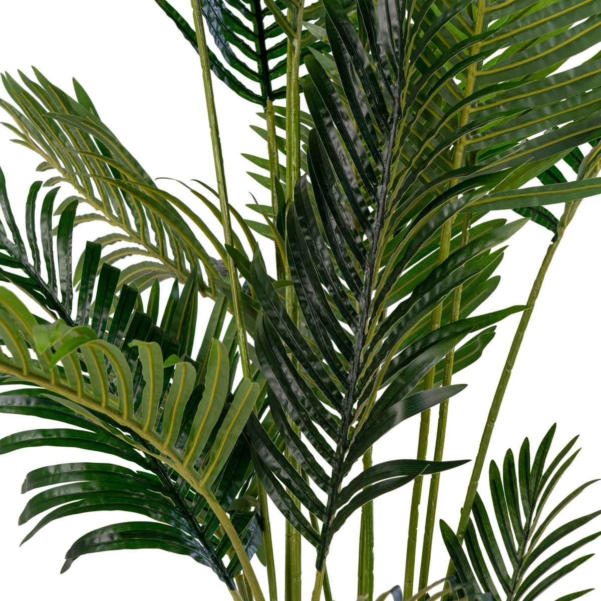 Vue d'ensemble du palmier Areca artificiel dans un salon moderne