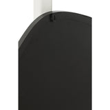 Détail du miroir J-Line Extrema, finition élégante en métal noir