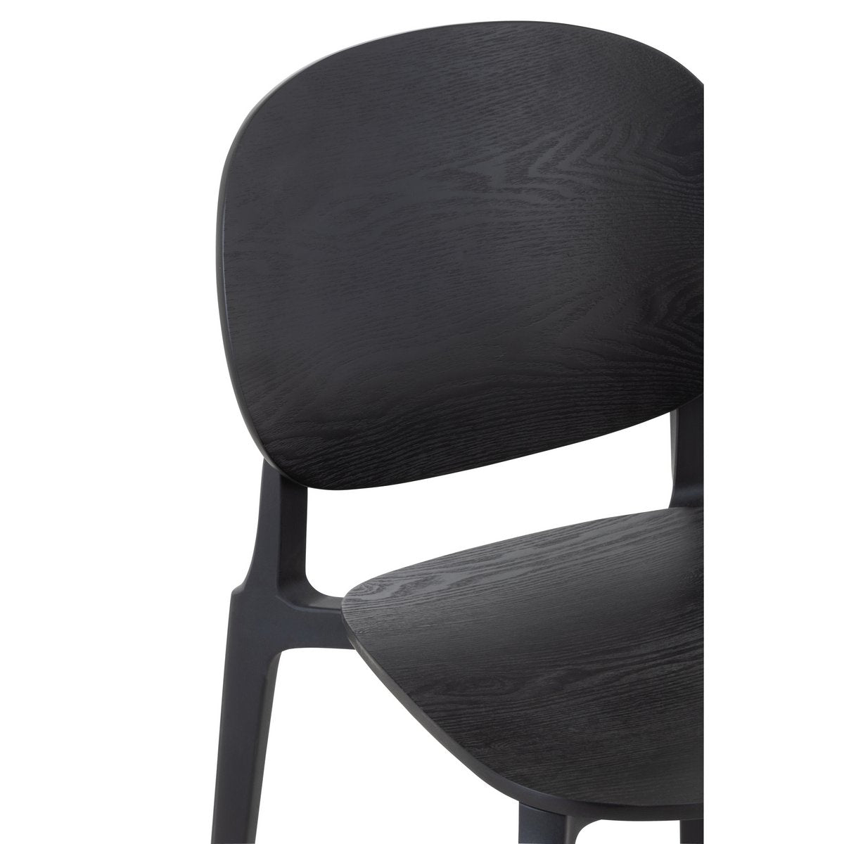 Vue rapprochée de la texture plastique de la chaise J-Line