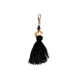 Porte-clés pompon The Cowrie - Noir