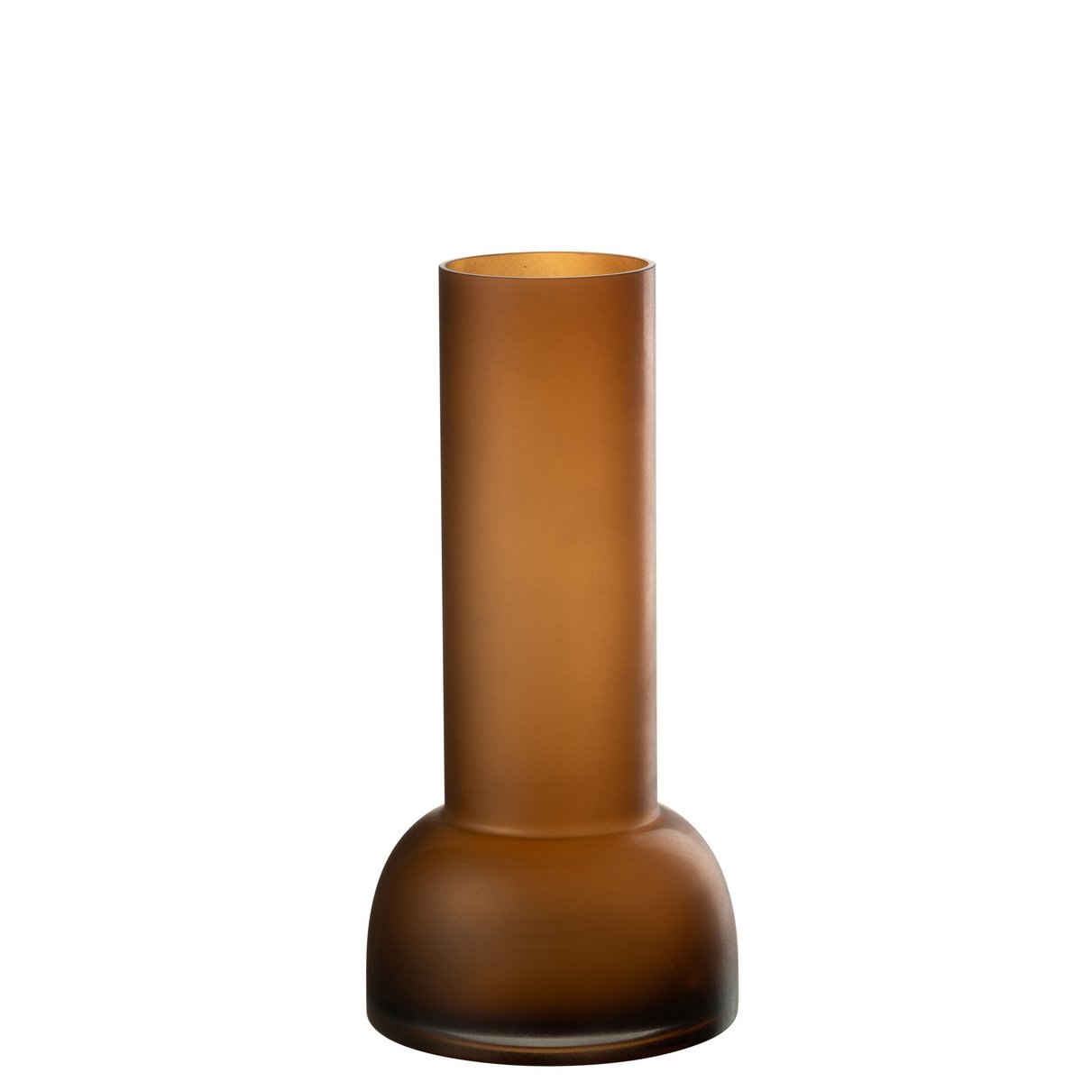 Vase chandelier Yoko en verre marron, ambiance décorative