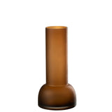 Vase chandelier Yoko en verre marron, ambiance décorative