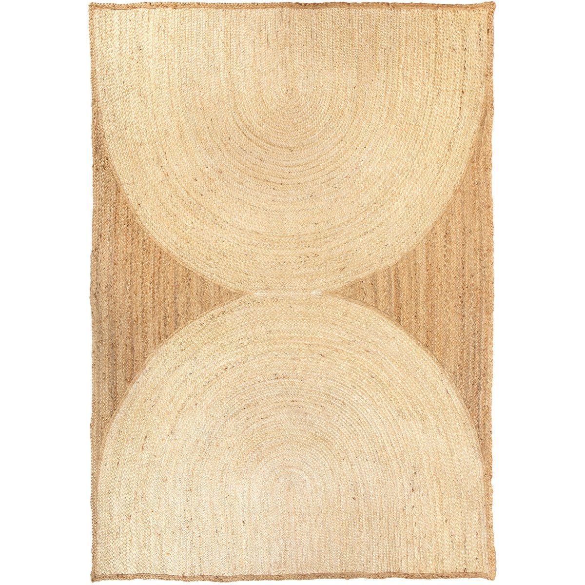 Tapis Kosta Neige 160x230 cm en jute et polyester, design élégant et intemporel
