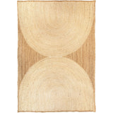Tapis Kosta Neige 160x230 cm en jute et polyester, design élégant et intemporel