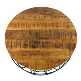 Table d'appoint table basse durable table de salon rond lexington Ø 55 cm cadre en métal solide