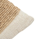 La Housse de Coussin Timbre en Raphia - Naturel