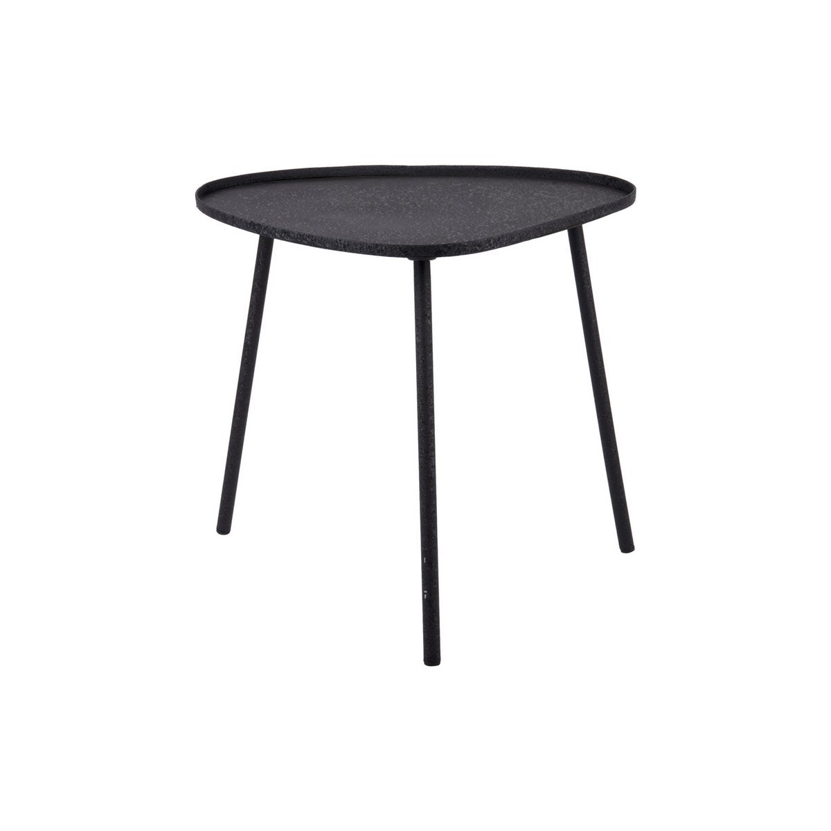 Table d'Appoint Boaz Grande en noir avec finition texturée