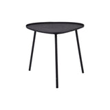 Table d'Appoint Boaz Grande en noir avec finition texturée