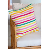 Détail des rayures du coussin Coco Stripes J-Line