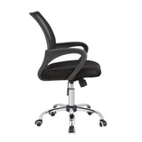 Chaise de bureau réglable en hauteur avec roues doubles