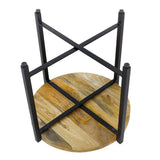 Table d'appoint ø55cm table basse table de salon ronde structure métal Sioux