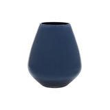 Vase en verre gris bleu foncé