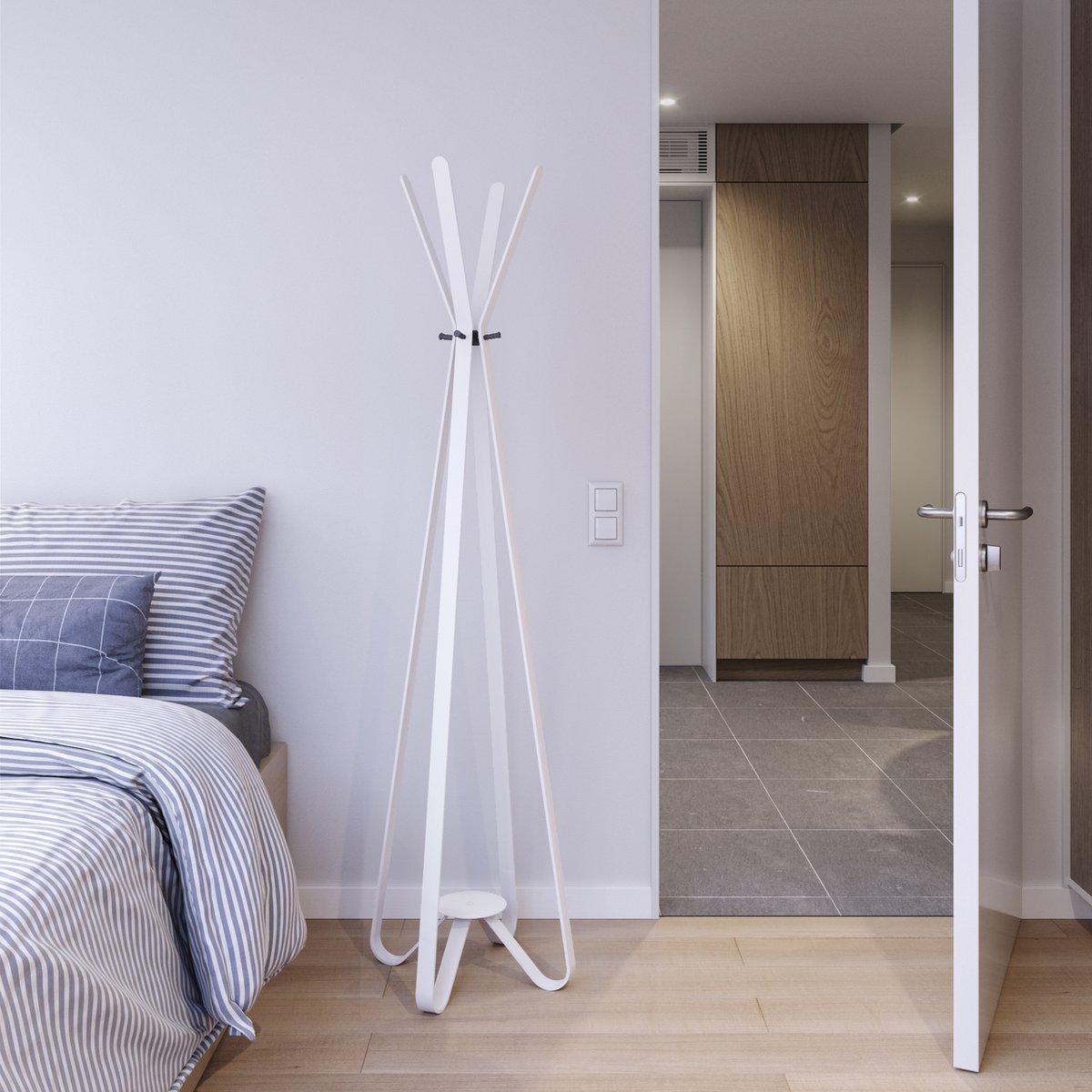 Porte-manteau Modi Gorillz, léger et compact pour petits espaces