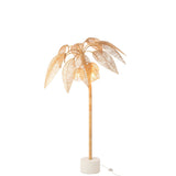 Lampadaire J-Ligne Coconut naturel vue de face, design élégant