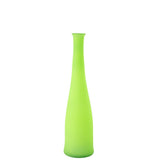 Détail du Vase Bouteille J-Line, verre néon vert, hauteur 80 cm