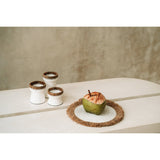 Set de Table Raphia Jacinthe d'Eau - Blanc Naturel