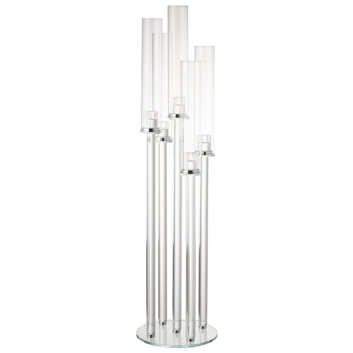Bougeoir J-Line en verre transparent, élégant et moderne