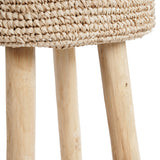 Le tabouret de bar en raphia