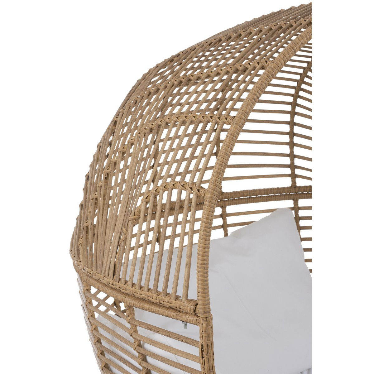Chaise longue J-Line Ovale en situation dans un salon moderne