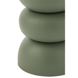 Table d'appoint J-Line Lise en métal vert vue de face