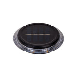 6 Set Solar-Boden-Sprießleucht Ø Env. 11,2 cm, plastique noir, capteur crépusculaire, pour l'entrée, la terrasse et les chemins