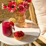 Table d'appoint d'extérieur Seattle Blanc