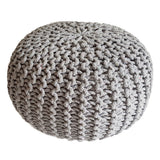 Tabouret de tricot pouf Ø 45 h 30 cm cm siège pouf tricot plancher