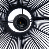Le Lustre en Perles de Bois - Noir - L