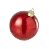 Boule de Noël J-Line en verre rouge, mise en scène élégante
