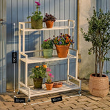 Support pour plantes à l'extérieur Greenrax Blanc cassé
