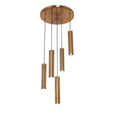Cylindre de lampe suspendue 5 | Doré