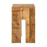 Tabouret carré 28 x 45 x 28 cm tabouret de fleur colonne de colonne de siège tabouret tabouret de tabouret de mangue