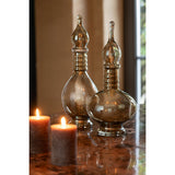 Vase J-Line en verre beige, ambiance salon moderne